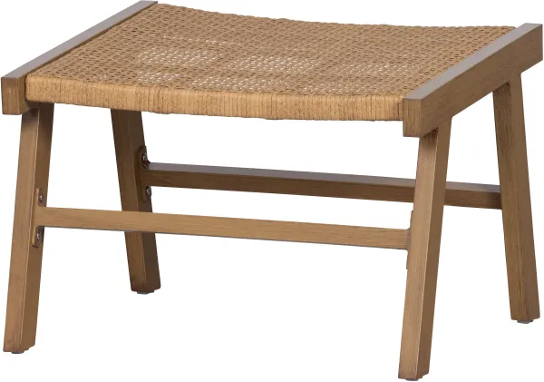 WOOOD EXCLUSIVE Puk jalkarahi, sisä- ja ulkokäyttöön - luonnollinen polyeteeni ja alumiini (57x54)